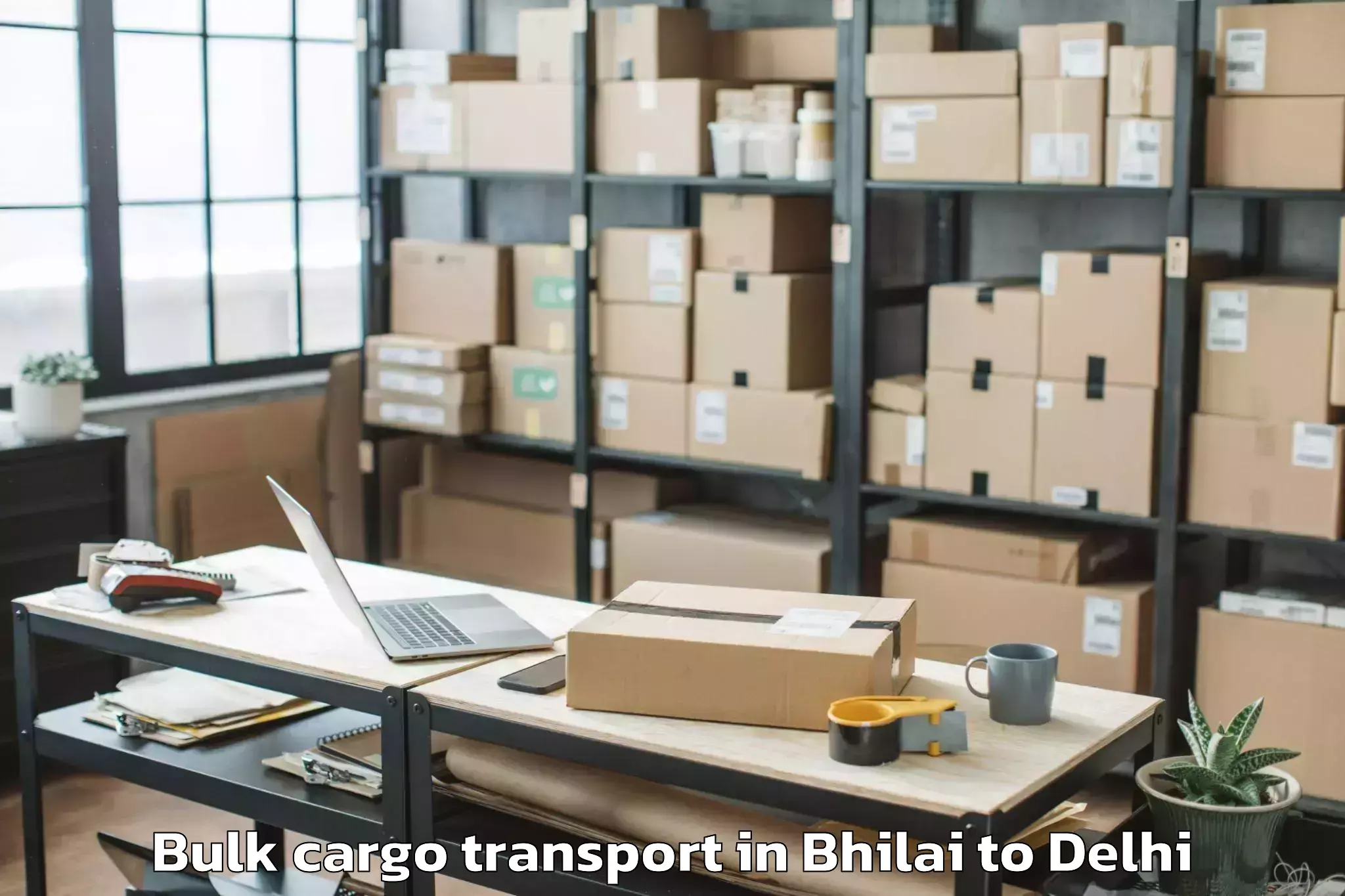 Top Bhilai to Unity One Janakpuri Mall Bulk Cargo Transport Available